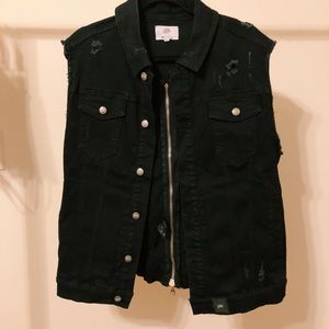 Men’s distressed vest